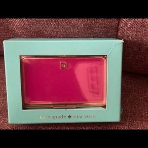 Kate Spade Card Holder Lenox Monogram D New.